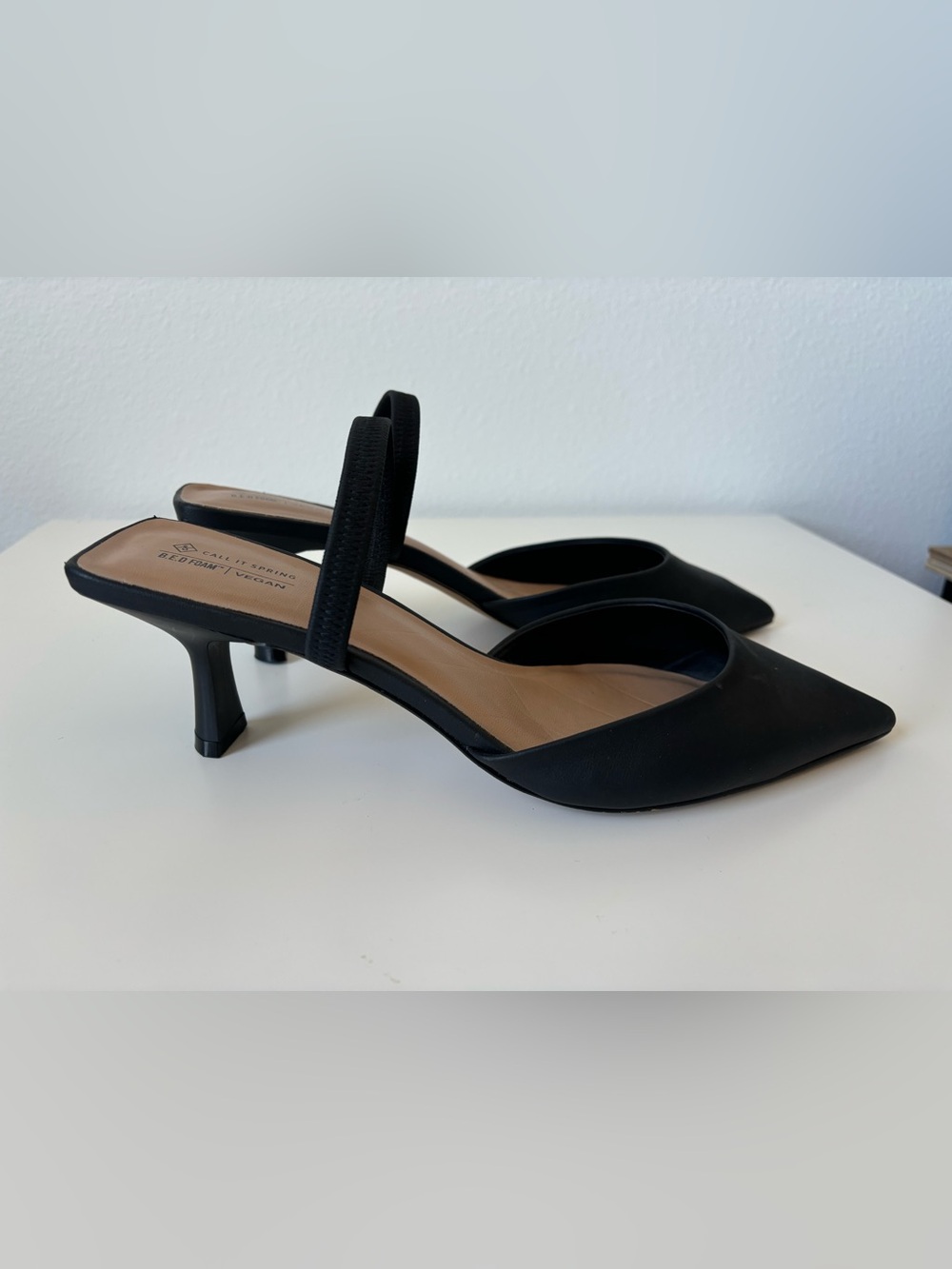 NWOT Call It Spring by Aldo Black Pointed Slingback 2.5” Heels SIZE 10